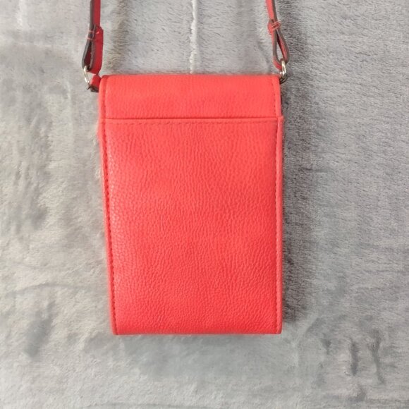 Jessica Simpson Red‎ Small Crossbody Purse Studded Faux Leather Adjustable Y2K - Picture 10 of 10